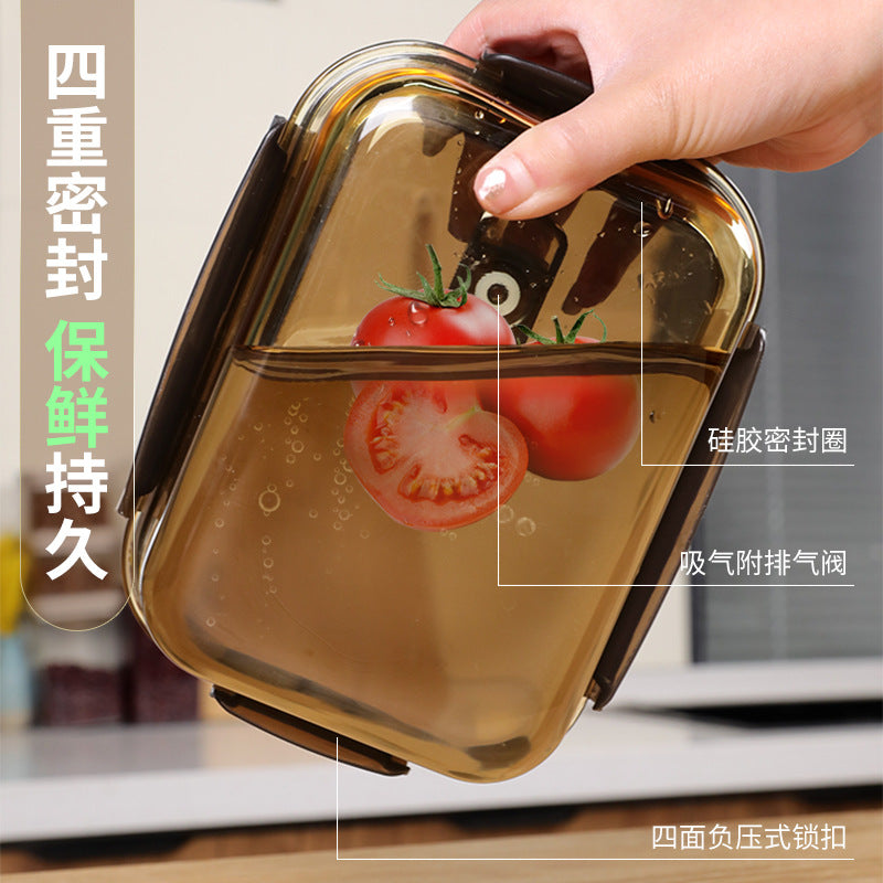 Borosilicate Glass Compartment Lunch Box for Office Dining