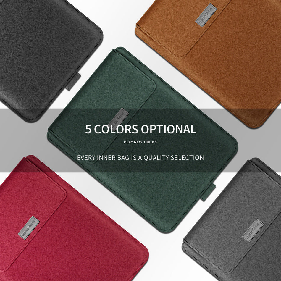 Refined Four-Piece Laptop Sleeve Set for MacBook and Lenovo