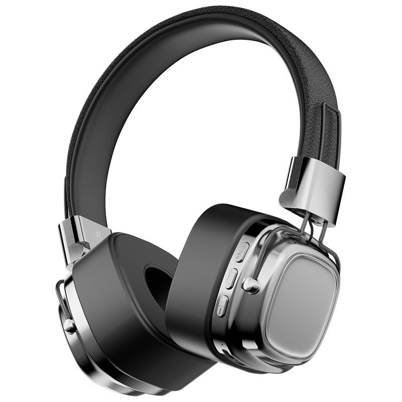 Retro Luminous Wireless Gaming Headset with High-Fidelity Audio – Black silver