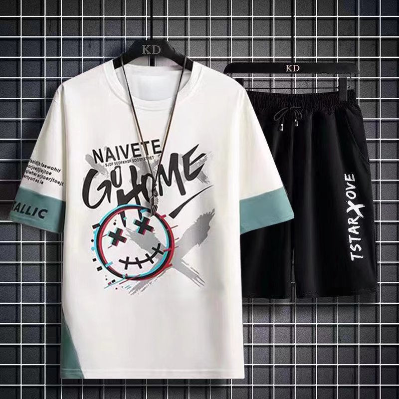 Men's Premium Urban Streetwear Two-Piece Lounge Set