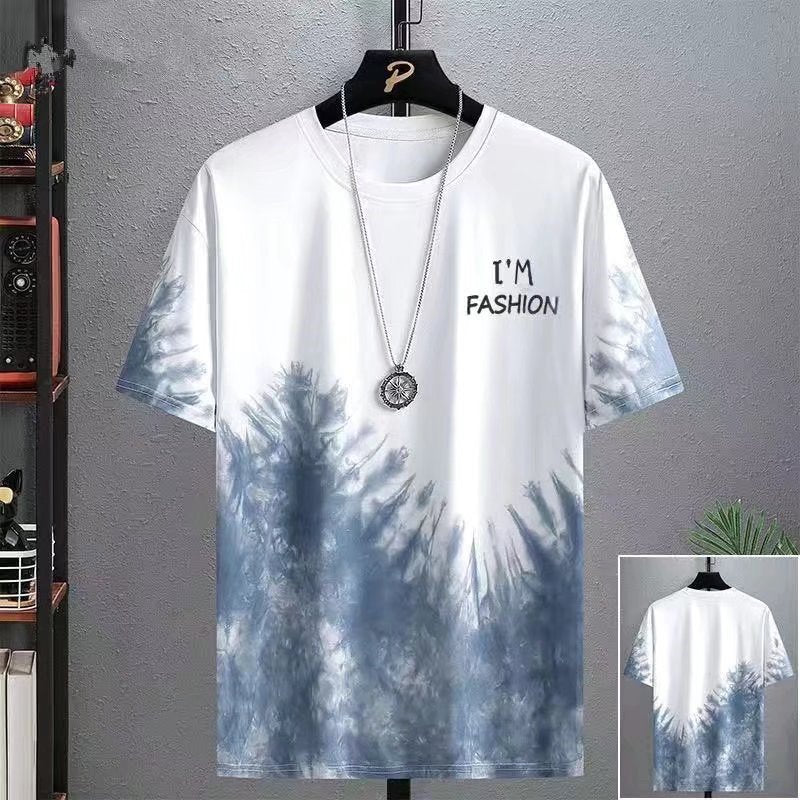 Men's Premium Gradient Short-Sleeve Casual Shirt