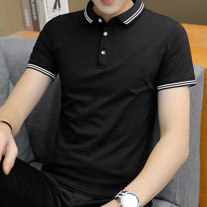 Men's Premium Stand Collar Business Casual Polo Shirt