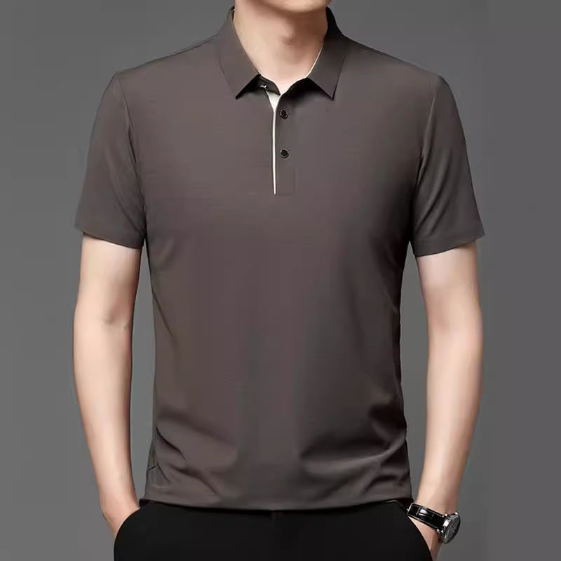 Men's Premium Ice Silk Business Casual Polo Shirt