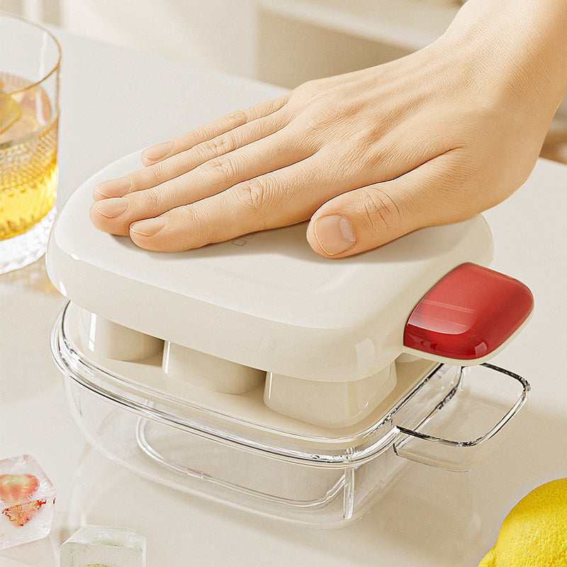 White Silicone Baby Food Freezer Tray with Easy Release Storage Box