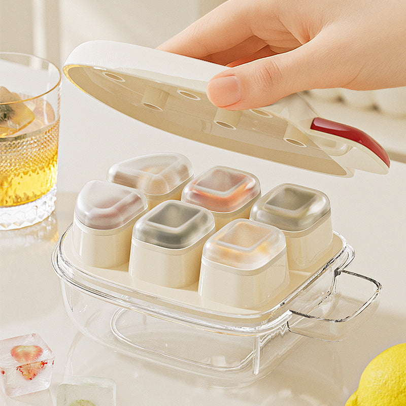 Silicone Baby Food Freezer Tray with Easy Release Storage Box