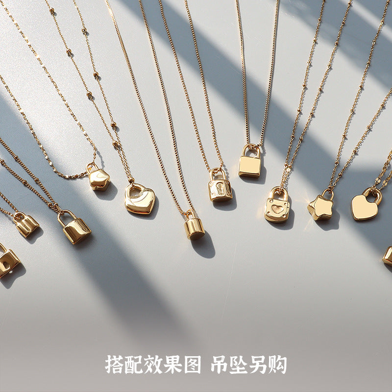 18K Gold Plated Titanium Steel Sweater Chain Necklace