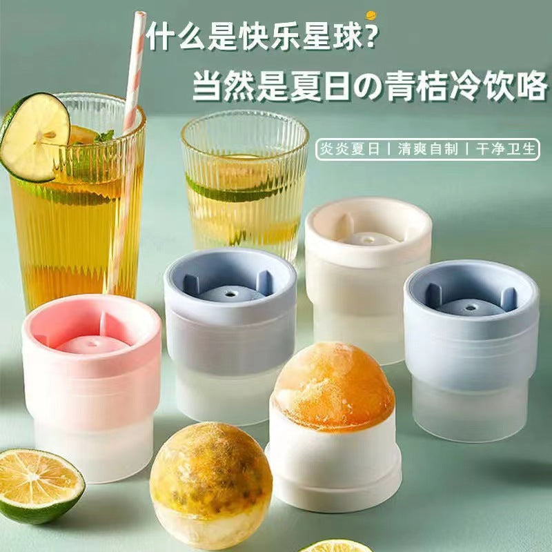 Silicone Whiskey Ice Ball Mold Round Ice Cube Maker