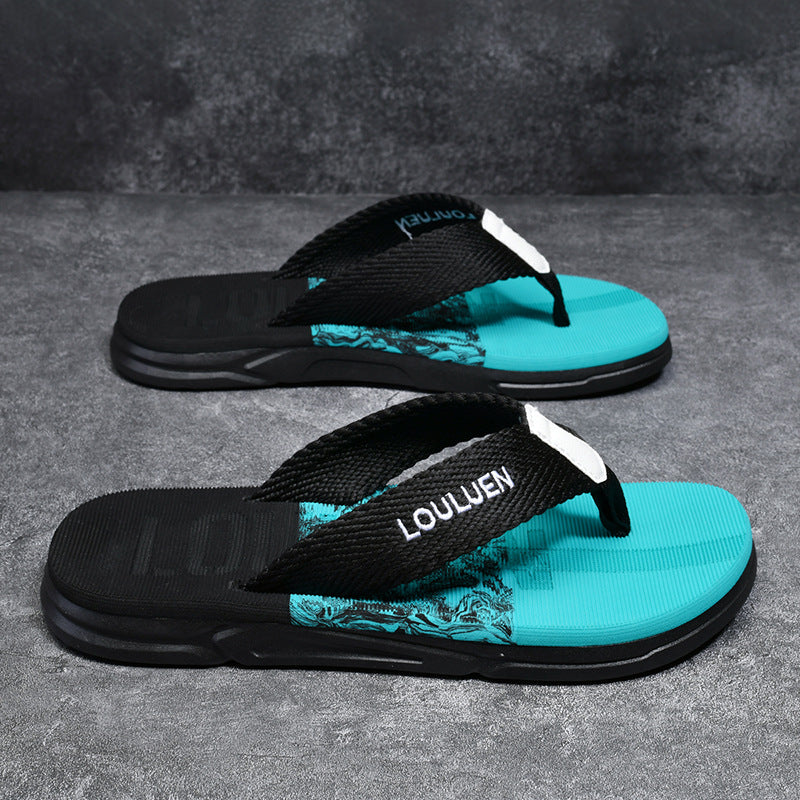 Premium Men's Non-Slip Camouflage Beach Flip-Flops