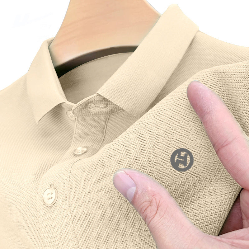 Men's Summer Cool Ice Silk Loose Loungewear Suit – texture detail