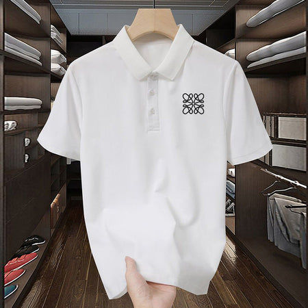 Men's Summer Cool Ice Silk Loose Loungewear Suit – detail view