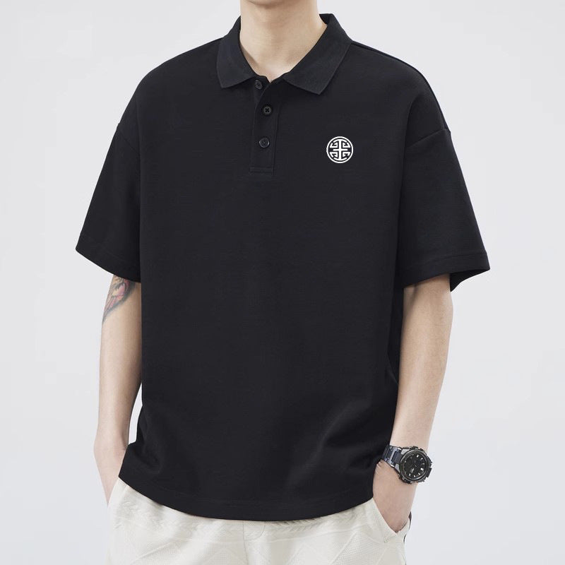 Unisex Couple Style Short Sleeve Polo T-Shirt Casual Sports Top