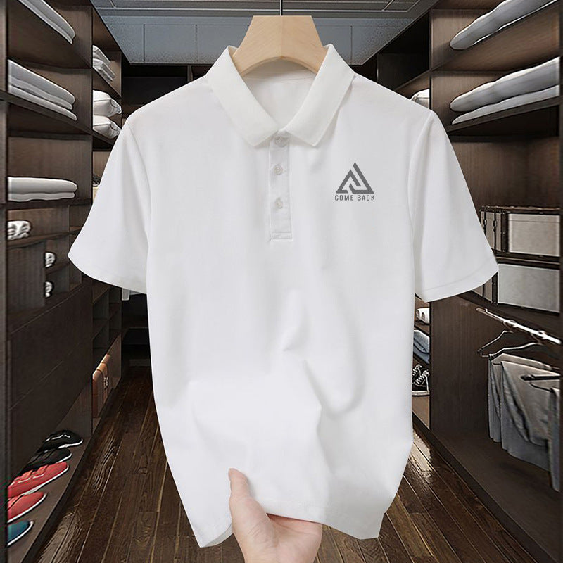 Men's Summer Satin Ice Silk Loungewear Suit – flat lay
