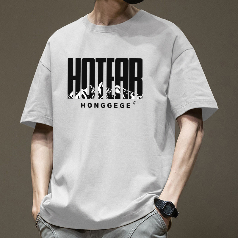 Men's Loose Fit Pure Cotton Short Sleeve T-Shirt