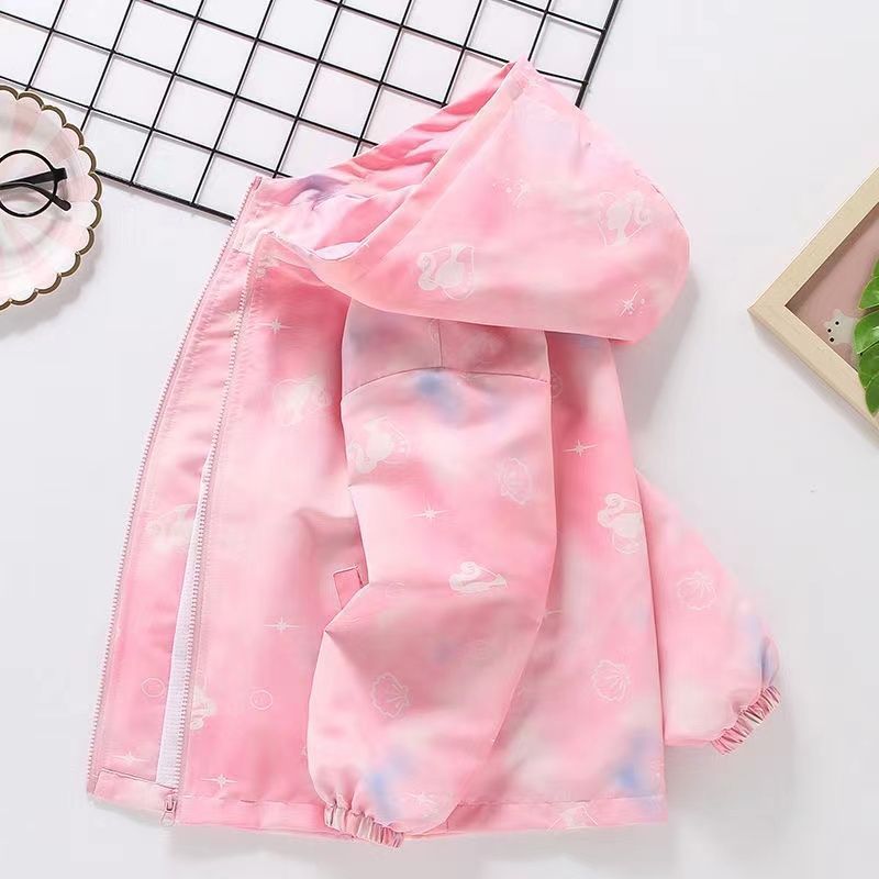Girls Princess Style Swan Coat Elegant Spring Jacket