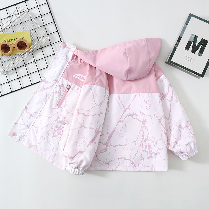 Girls Hooded Korean Style Autumn Jacket Casual Zip Coat