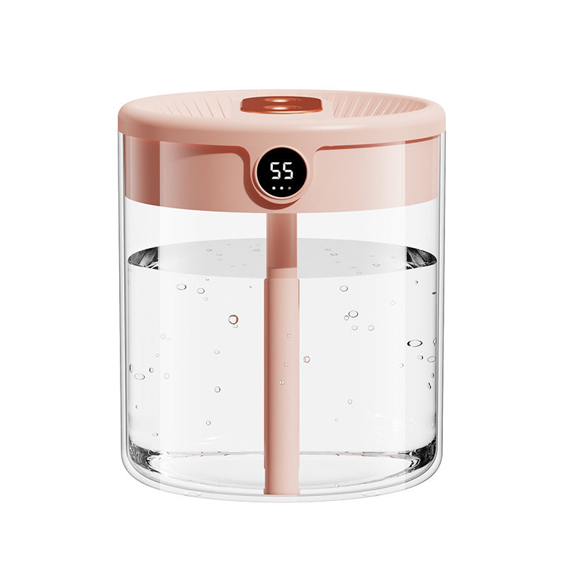White 2L Dual Jet USB Humidifier with Night Light Digital Display Pro