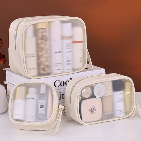Translucent PVC Cosmetic Bag Waterproof Travel Organizer 8092