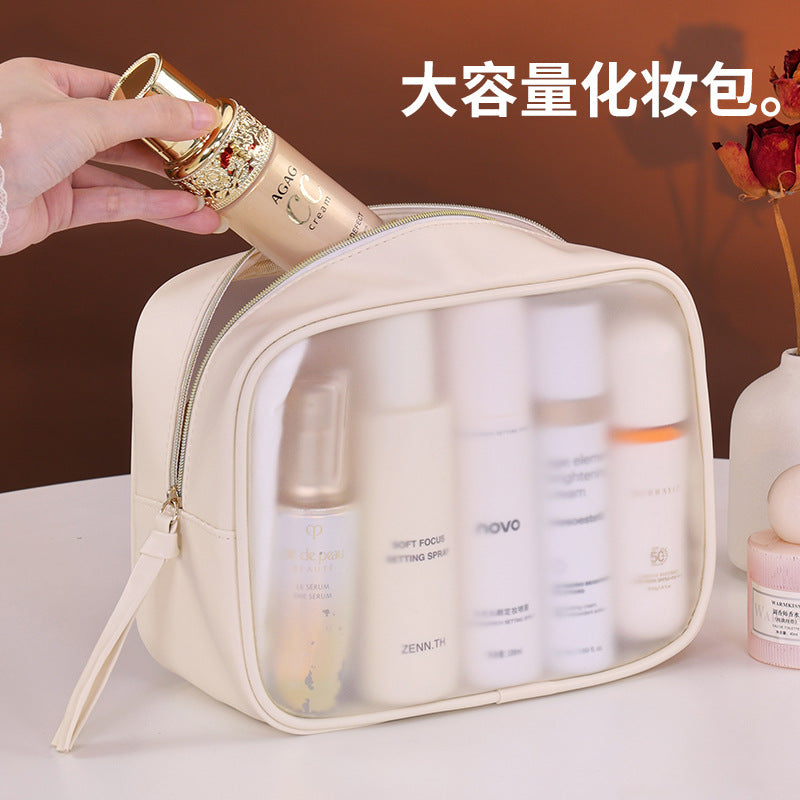 Translucent PVC Cosmetic Bag Waterproof Travel Organizer 8092