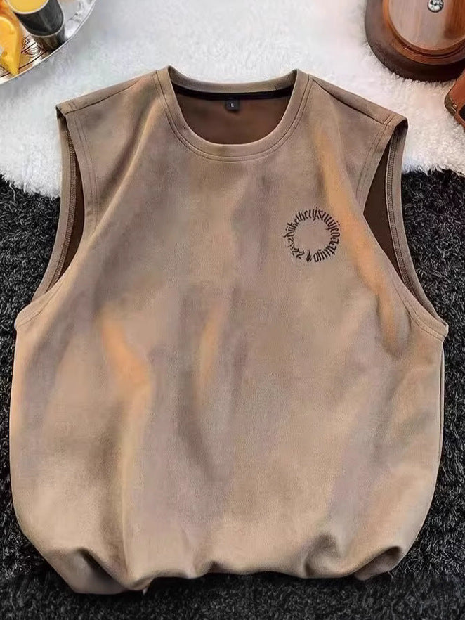 Men's Quick Dry Sleeveless Sports Vest Summer Printed Tank