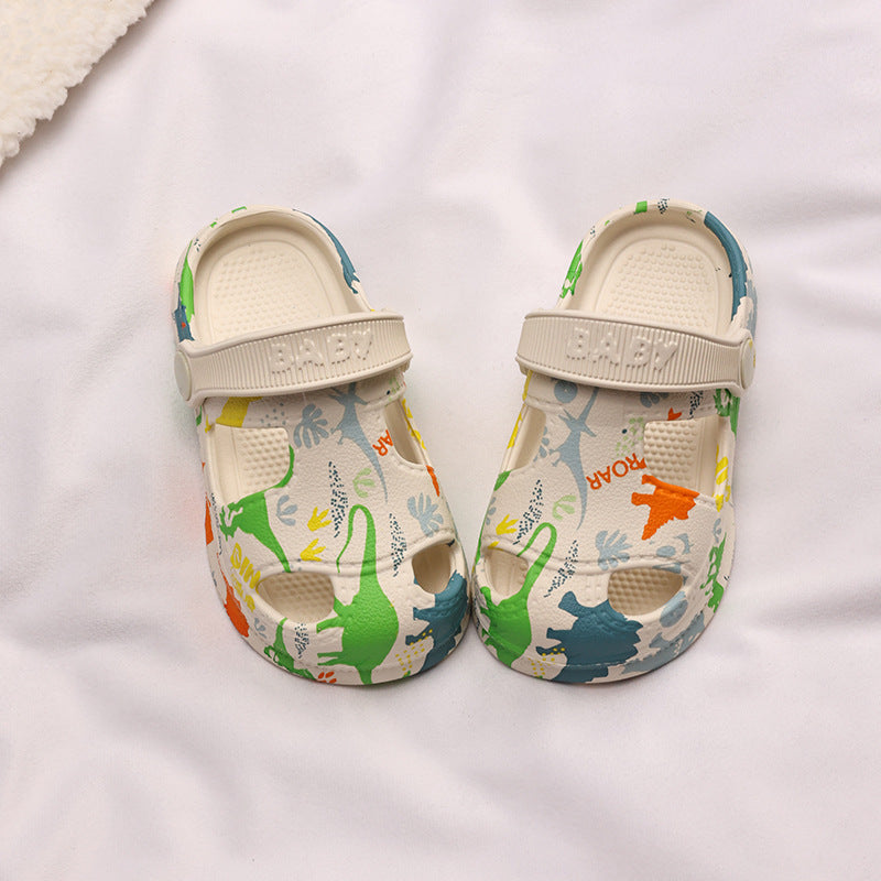 Kids Dinosaur EVA Clogs Soft Sole Non-Slip Summer Sandals