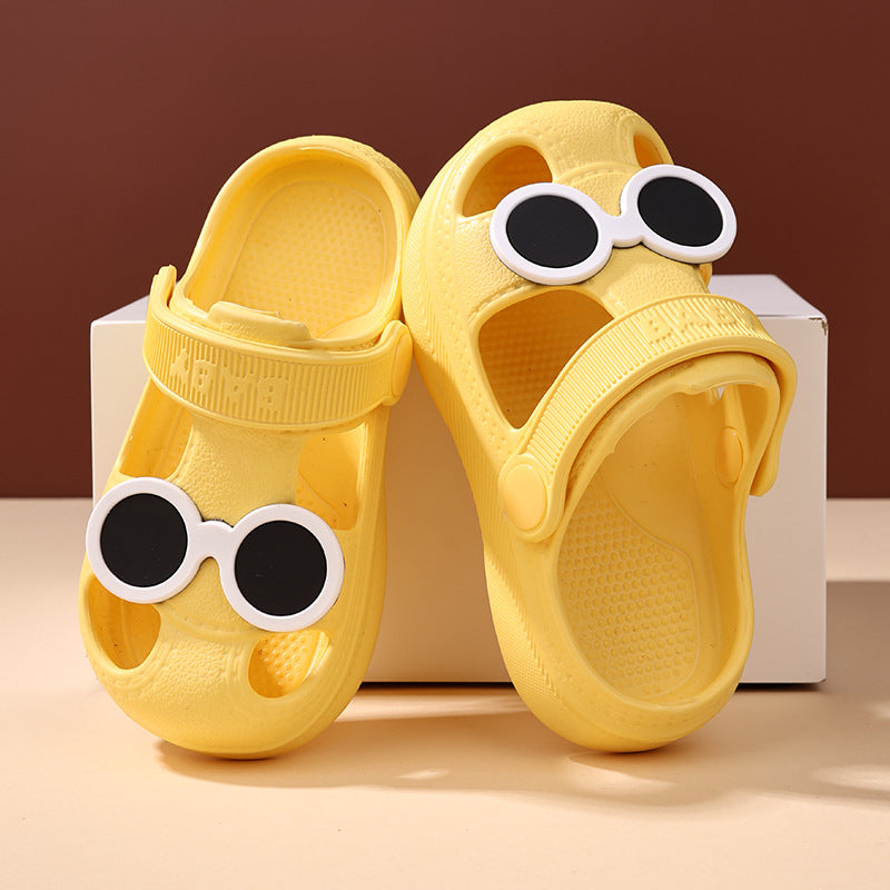 White Kids EVA Beach Clogs Soft Sole Non-Slip Summer Sandals