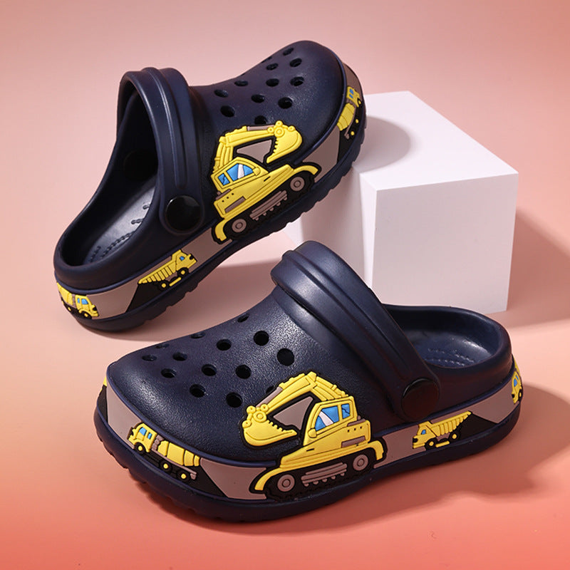 Kids Dinosaur Beach Clogs Breathable Soft Sole Sandals