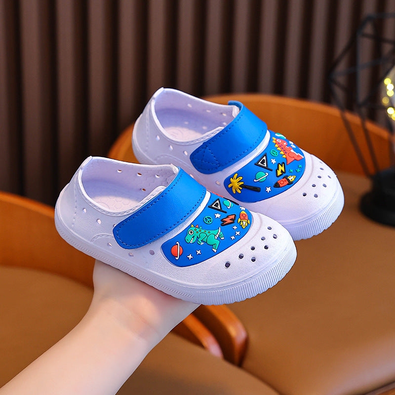 Blue Kids Cartoon EVA Beach Sandals Non-Slip Summer Clogs