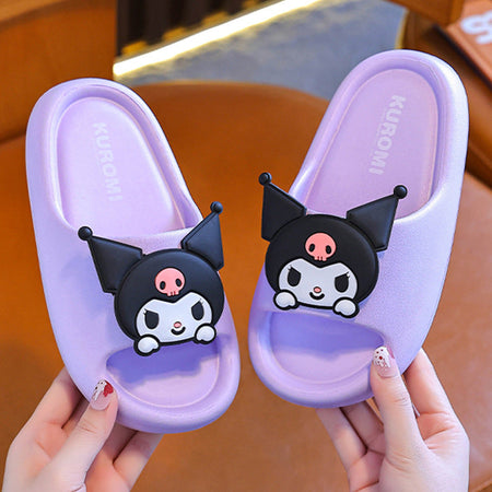 Purple Sanrio Cartoon EVA Slippers Non-Slip Parent Child Sandals