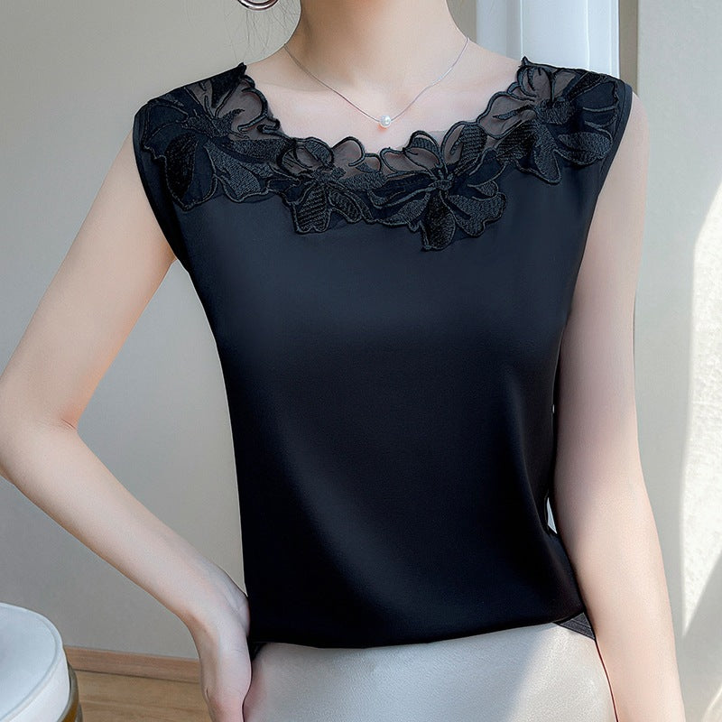White Gradient Camisole Tank for Women with Soft Stretch Fit
