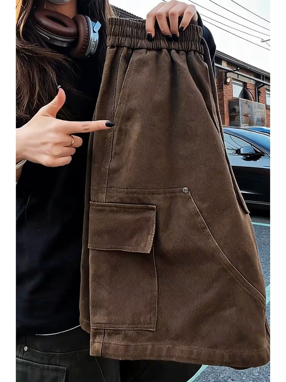 Men Lightweight Loose Fit Five-Point Shorts for Summer Comfort