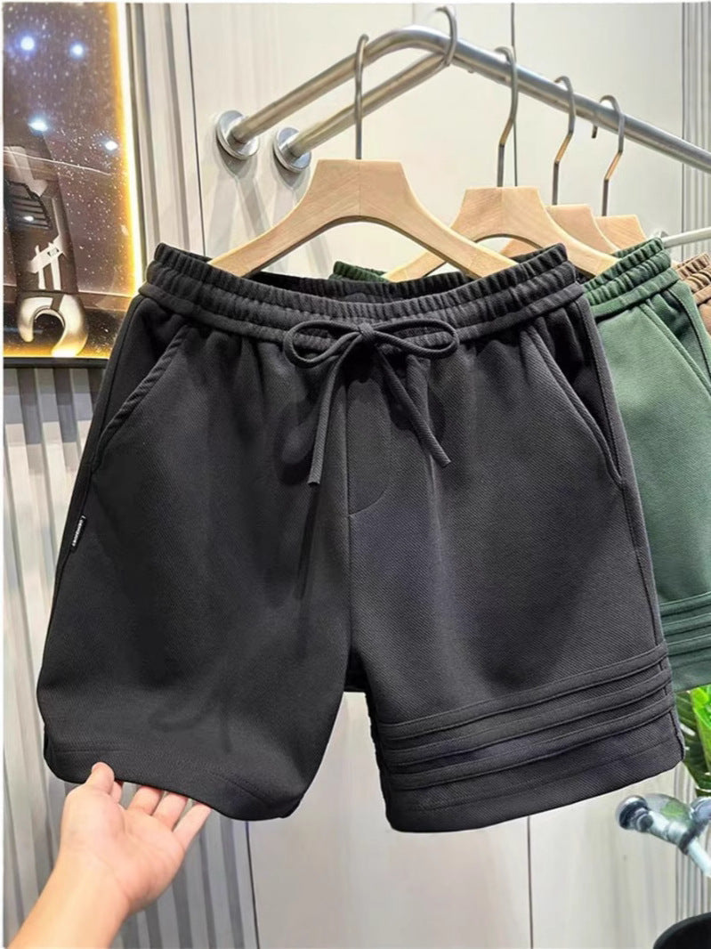 Heavyweight Three Stripe Sweat Shorts for Men in Relaxed Fit