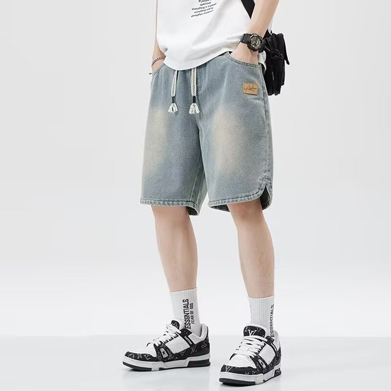 Youth Ice Silk Short-Sleeve Summer Loungewear Set – detail view