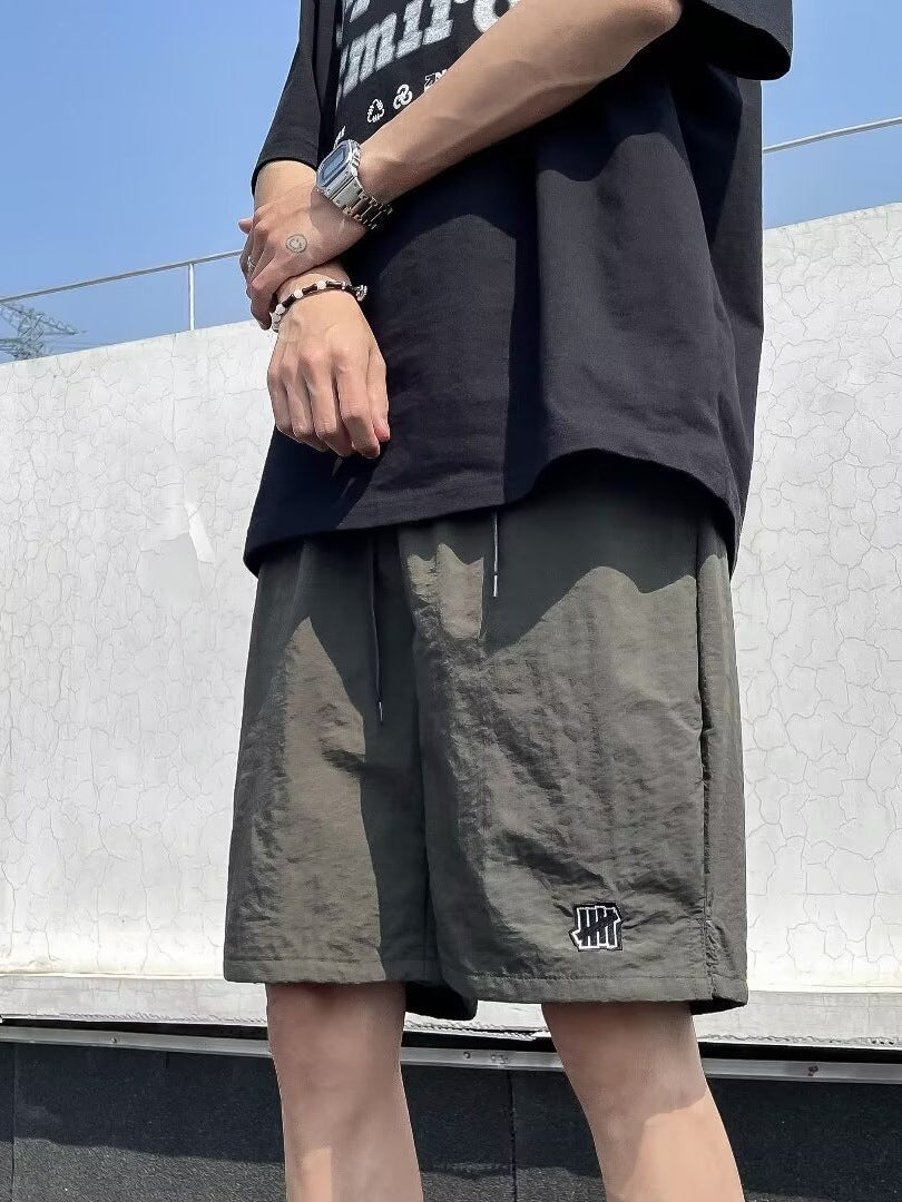 Nylon Embroidered Outdoor Shorts for Men with Quick Dry Comfort