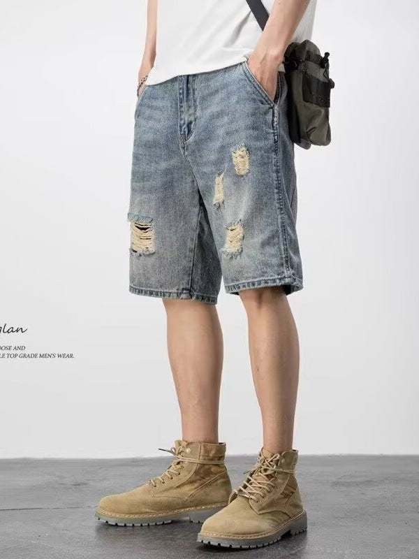 Men's Modal Loose Summer Outdoor Loungewear Suit – texture detail