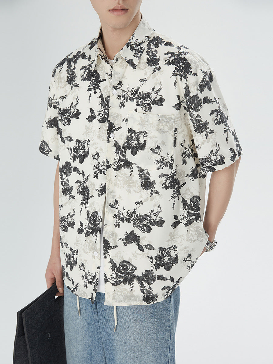 Youth Modal Ice Silk Short-Sleeve Summer Loungewear Set – side view