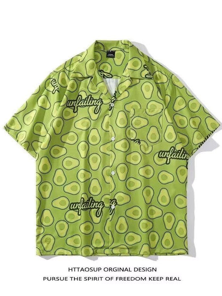 Youth Modal Ice Silk Short-Sleeve Summer Loungewear Suit – flat lay