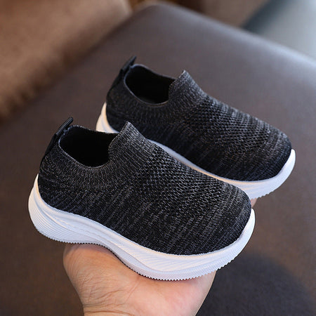 Black StratoKnit Kids Premium Camouflage Sock Sneakers