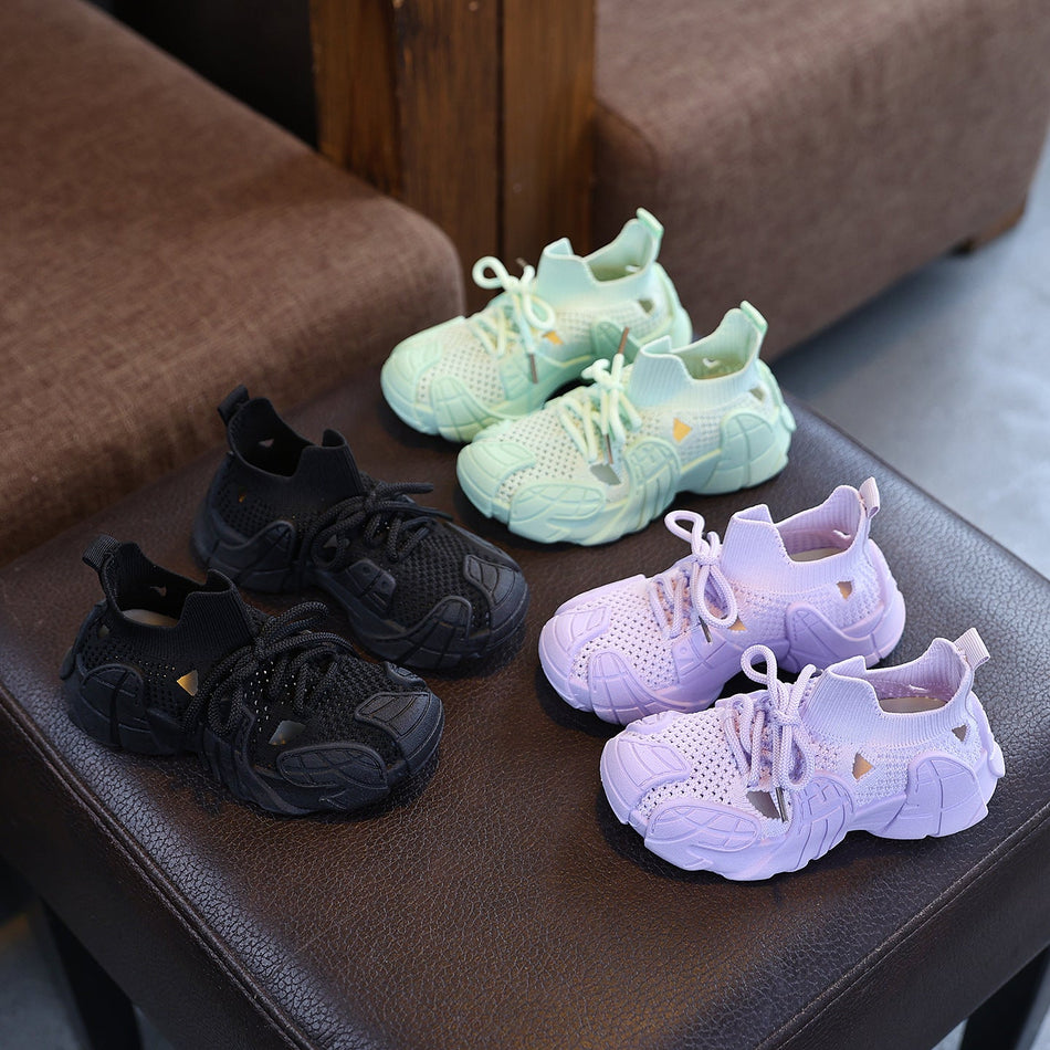 AeroKnit Kids Premium Candy Color Casual Sneakers