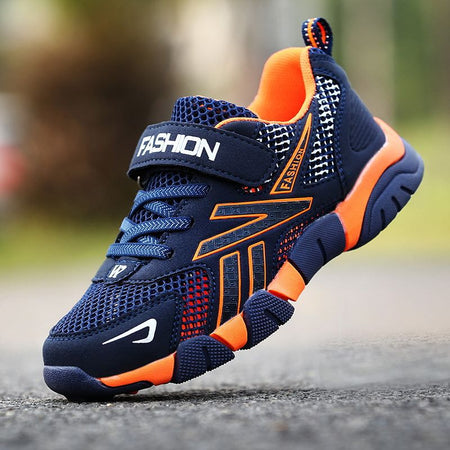 Dark Blue AeroMesh Kids Premium Breathable Running Sneakers