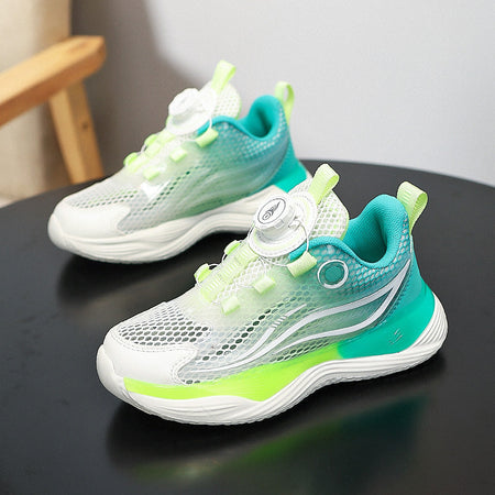 Dark Blue AeroMesh Kids Premium Breathable Soft-Soled Sneakers