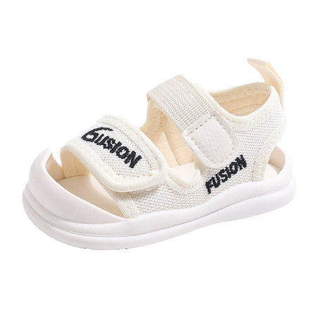 Black Premium Closed-Toe Summer Baby Sandals for Toddlers