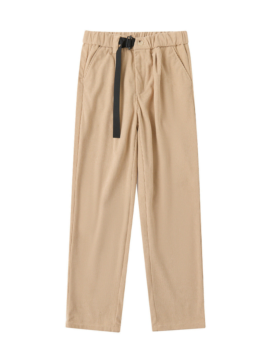 Maden Men's American Retro Heavy Corduroy Double-Pleated