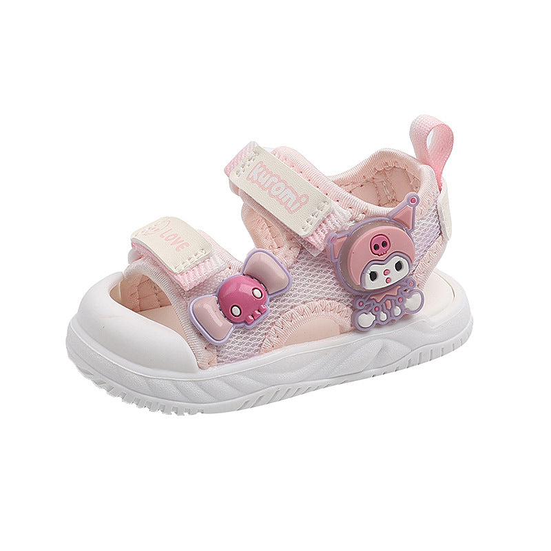 Pink Elegant Princess LED Light Baby Sandals for Toddlers