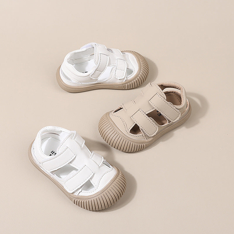 White Premium Non-Slip Summer Beach Sandals for Toddlers