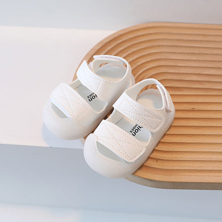 White Premium Breathable Soft-Sole Summer Baby Sandals