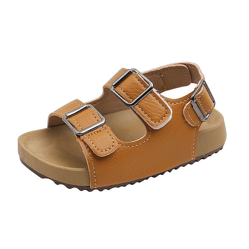 White Premium Open-Toe Summer Beach Sandals for Toddlers