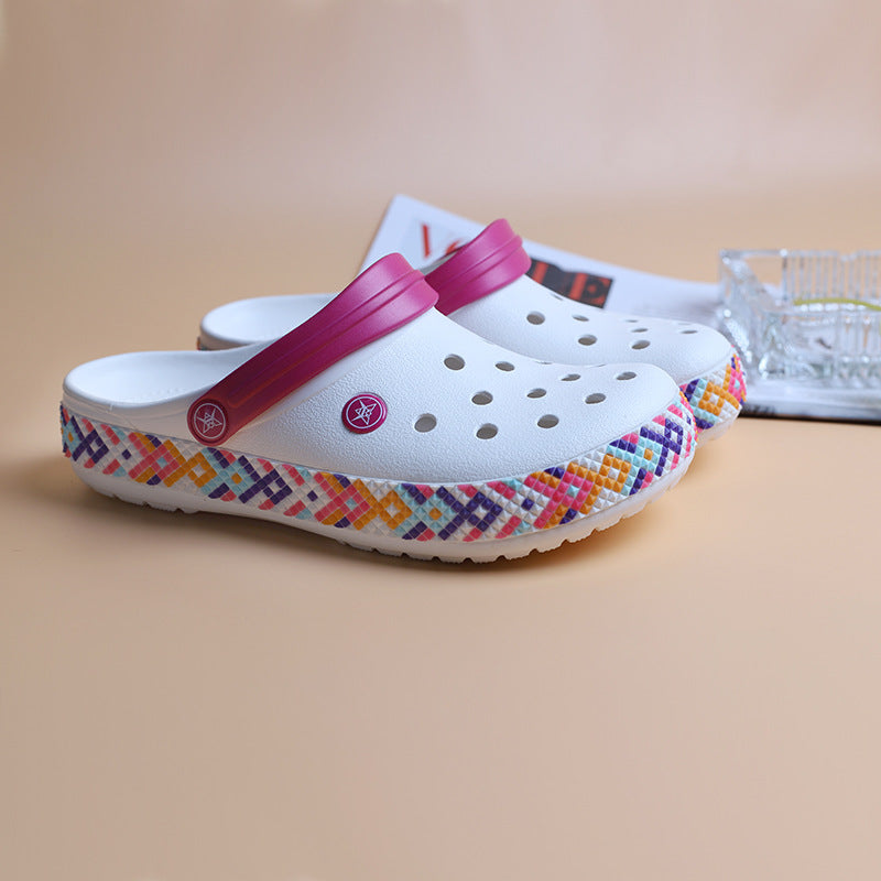 White Premium Classic Closed-Toe Summer Clogs for Men and Women