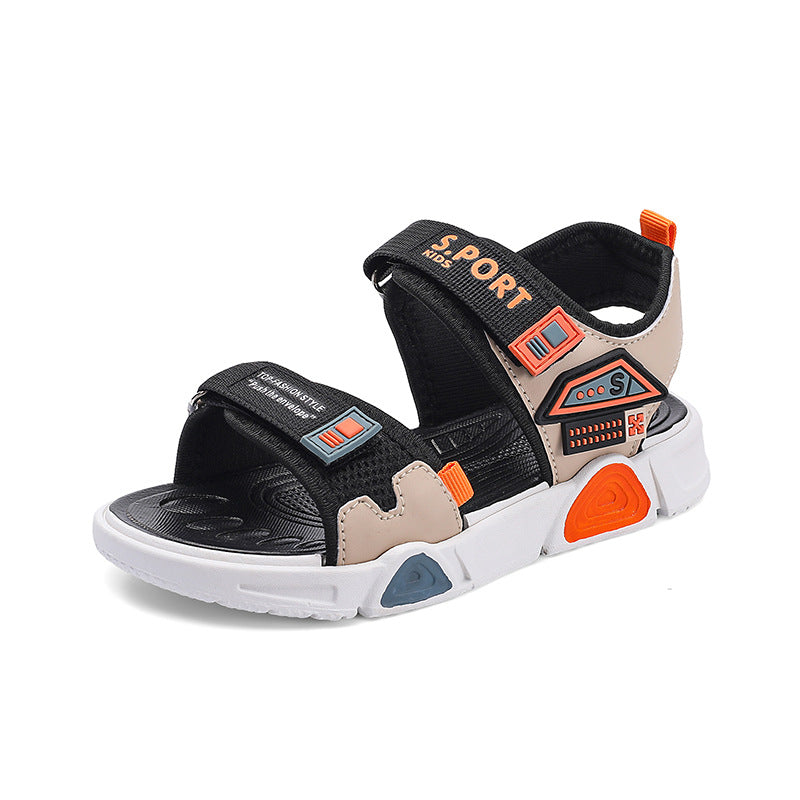 Orange Premium Open-Toe Summer Beach Sandals for Boys