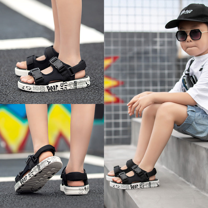 Premium Hook-and-Loop Summer Soft-Sole Sandals for Boys