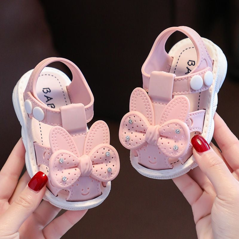 Pink Premium Soft-Sole Outwear Toddler Sandals for Girls